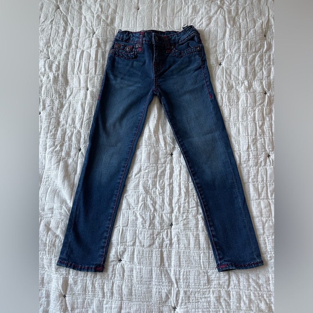 True Religion Girls Size 6x Skinny Denim Jeans